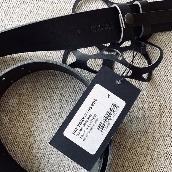 NEW Raf Simons Black Six Pack Belt AX1